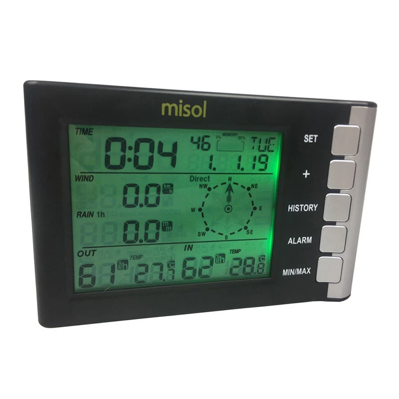 MISOL WH5300 Weather Station - Wind Speed, Direction, Temp, Humidity & Rain - Image 4