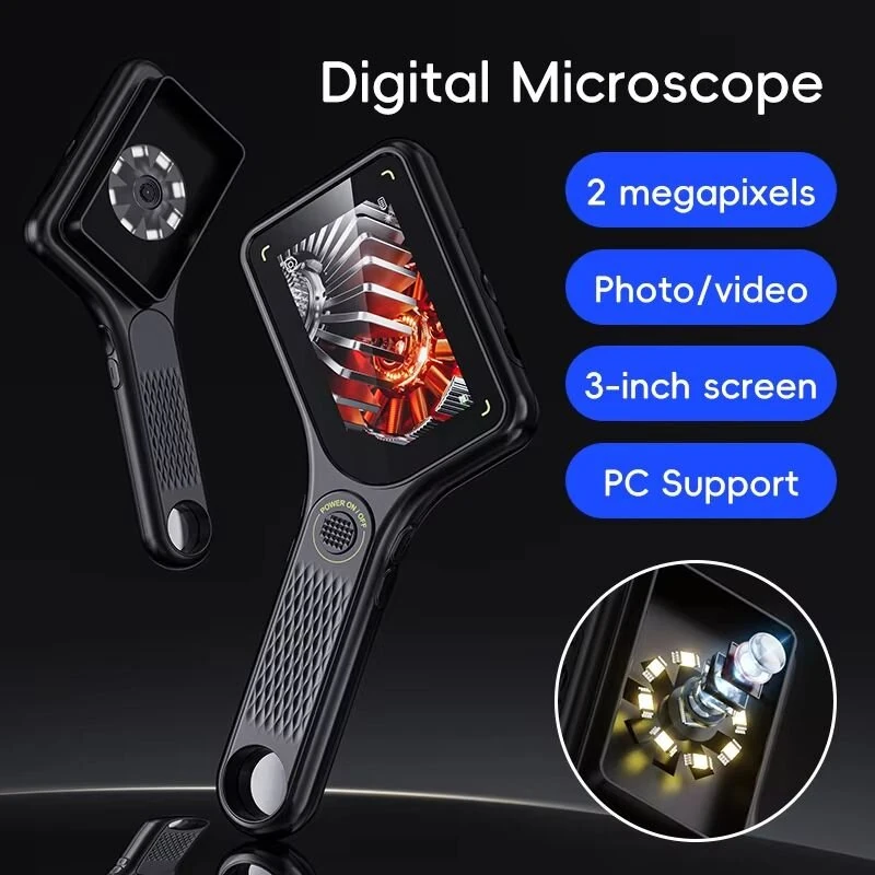 Handheld Digital Microscope 2MP 500X Magnification | AF Lens for Scientific Research & Repair - Image 2