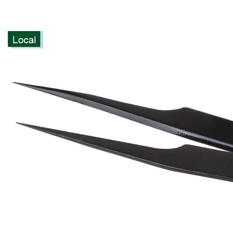 BEST BST-17C Anti-Magnetic Tweezers | 302 Stainless Steel Clamp & Precision Tip - Image 4