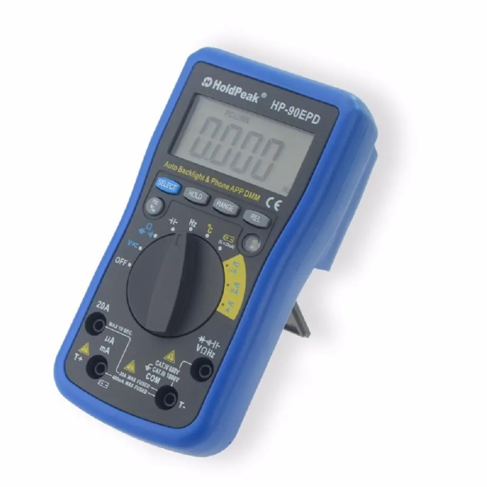 HoldPeak HP-90EPD Multimeter True RMS 4000 Counts Auto Range AC DC Voltage Current Resistance Capacitance Frequency Backlight - Image 2