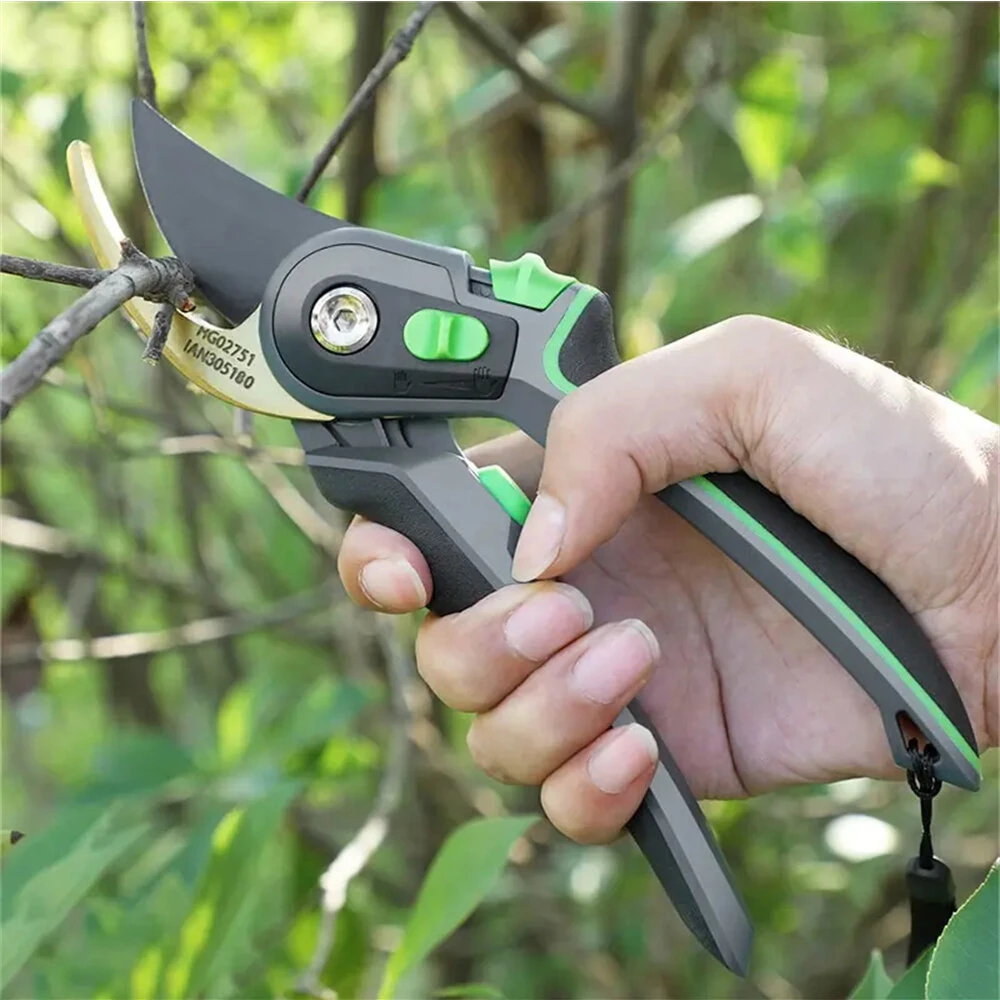 Industrial Pruning Shears | SK5 Steel Blade 205mm | Ergonomic Non-Slip Handles - Image 2
