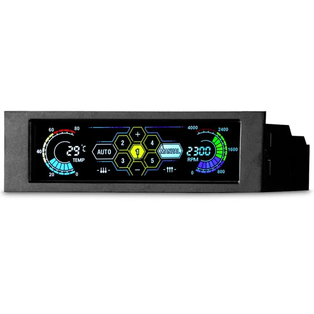 GIM KB-3 5.25 Color LCD PC Temperature Controller | CPU Cooling & Fan Speed Control - Image 3