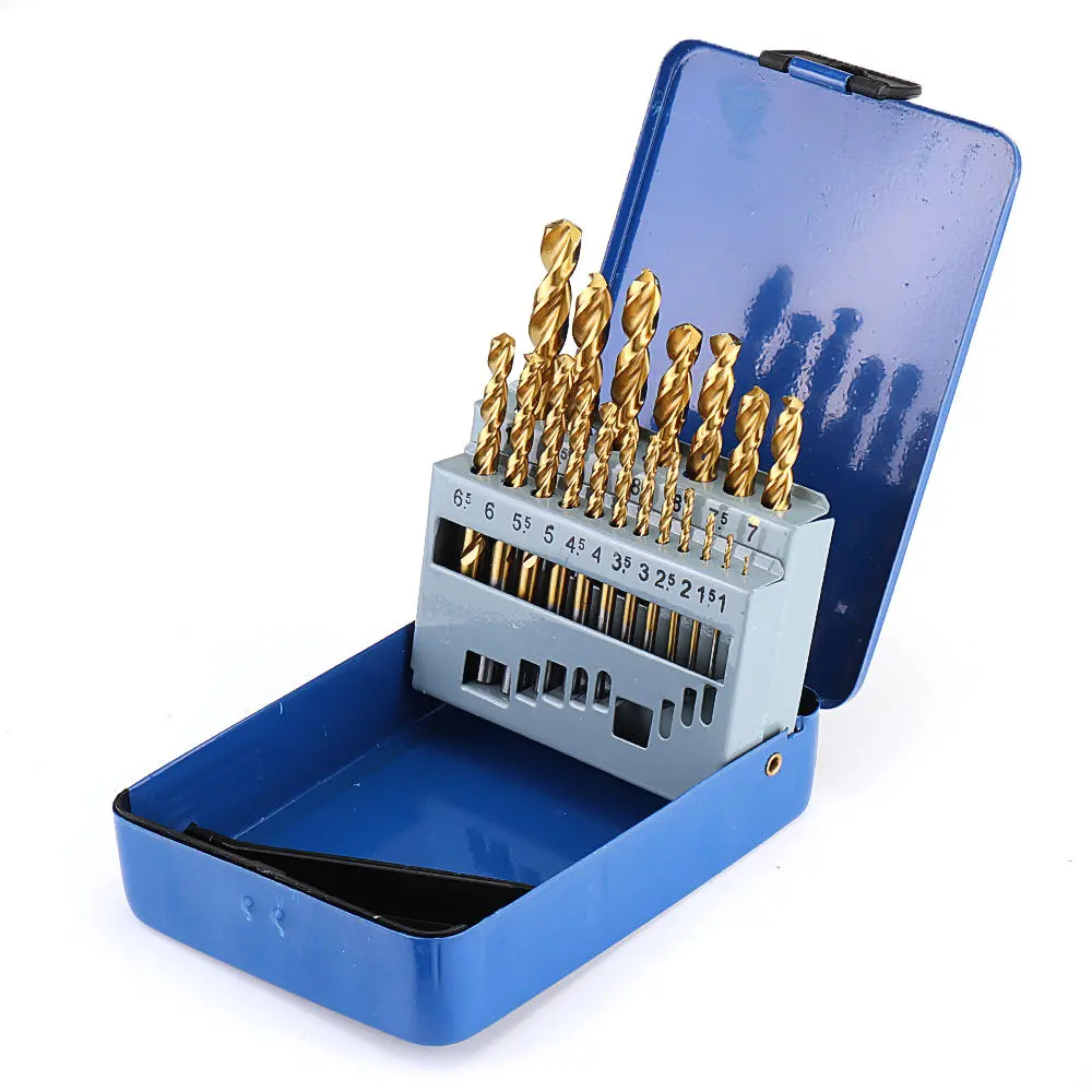 M42 Cobalt HSS Drill Bit Set - 19Pcs Titanium Coated 1-10mm | For Metal & Stainless Steel - Image 2