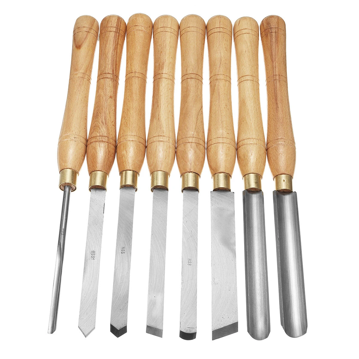 Woodturning Lathe Chisels Set - Wood Carving Hand Tools for Woodworking - Image 3