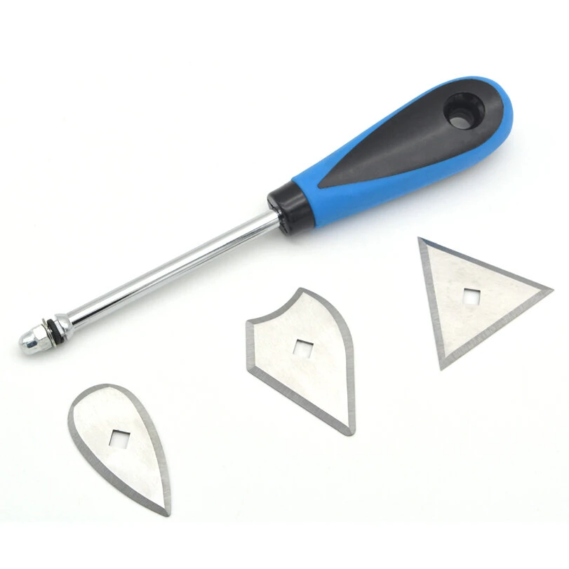 Paint Scraper Set - 50 Steel Blades & Ergonomic Handle - Professional Paint Removal Tool - Image 3