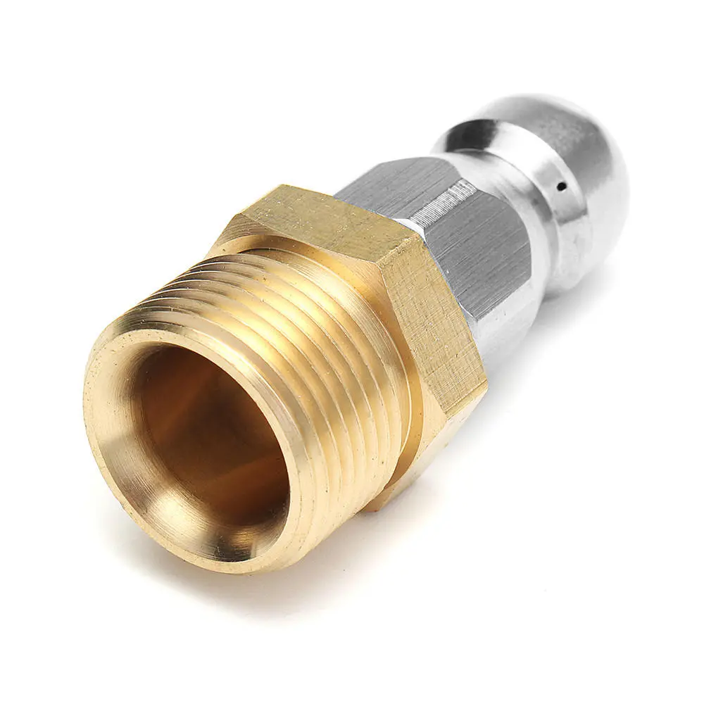 High Pressure Drain Nozzle - 1 Front 3 Rear M22 F14 for Pipe Dredge Cleaning - Image 4