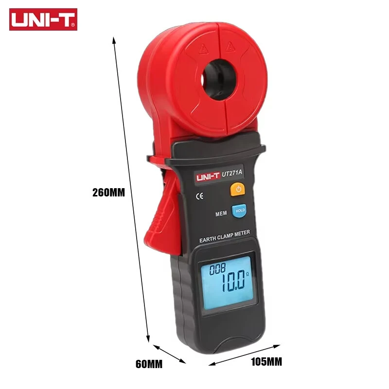 UNI-T UT271A Clamp Ground Resistance Tester | High Precision & 500 Data Storage - Image 4