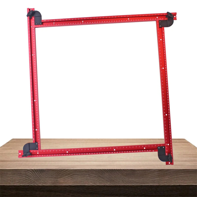 Adjustable Aluminum Router Jig Frame - 53cm Square Template Guide for Woodworking - Image 5