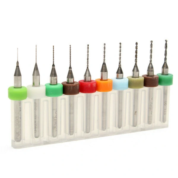DB-P6 Tungsten Steel PCB Drill Bits - 10pcs Hard Alloy CNC Micro Bits - Image 2