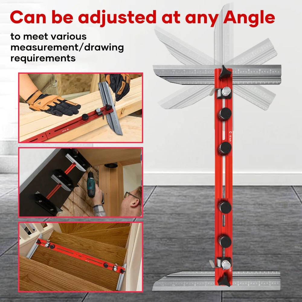 Stair Tread Template Tool | Heavy Duty Layout Gauge & Measuring Jig for Home - Image 2