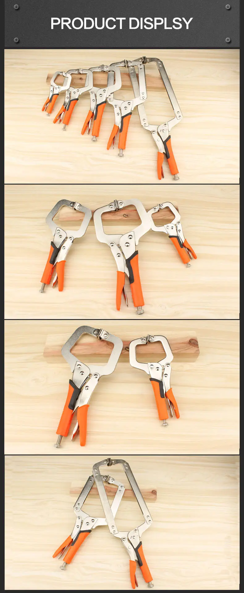 MYTEC MC-010102 C & D Type Crimping Pliers - Square Mouth Rubber Handle for Wood Working - Image 5