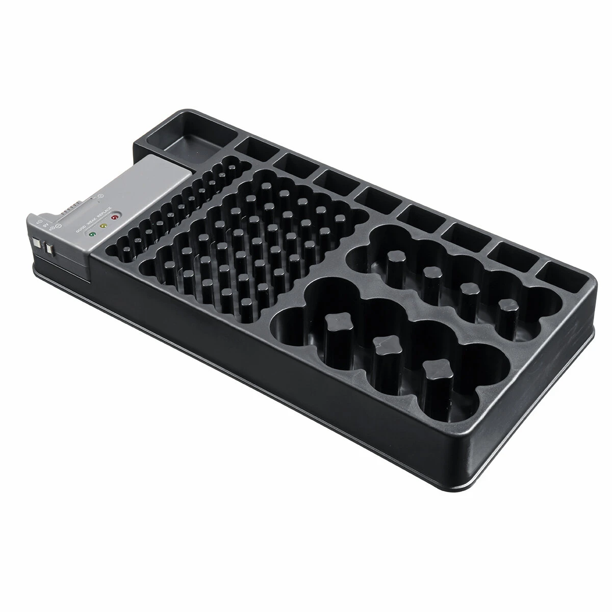 98Grids Battery Organizer Storage Case with Removable Tester | 98 Grid Holder - Image 4