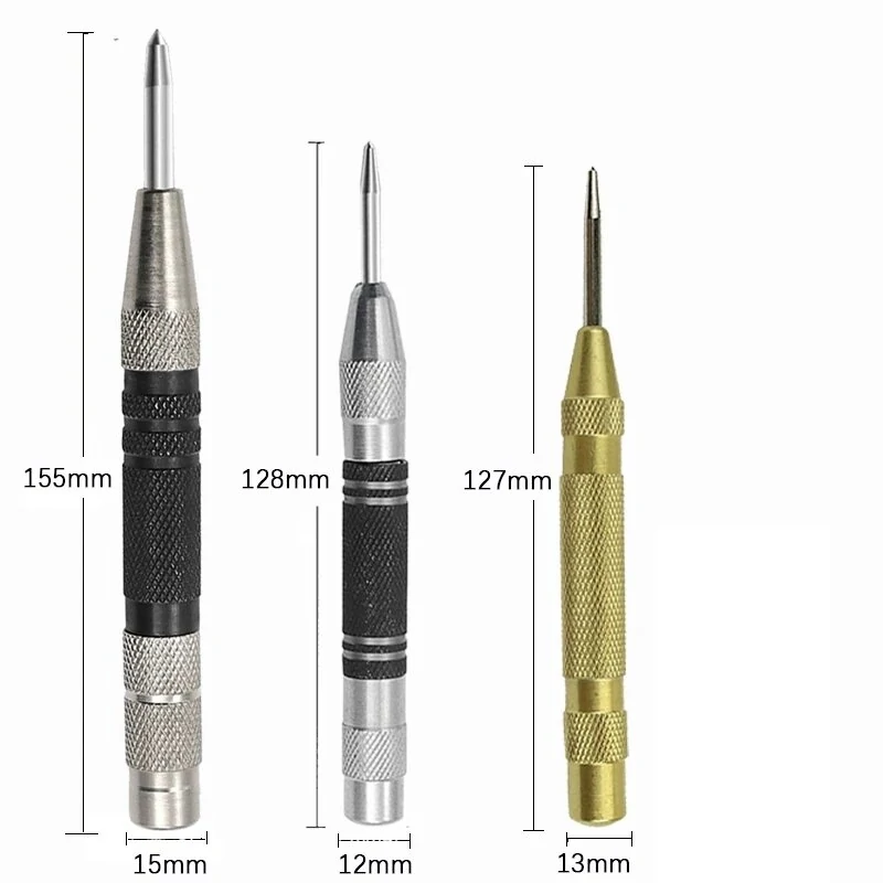 General Automatic Centre Punch - Spring Loaded Adjustable Hand Tool for Woodworking & Metal Drill - Image 2