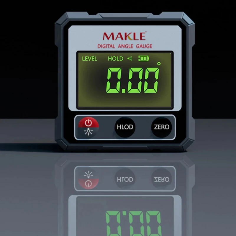Digital Protractor Inclinometer - Laser Level Angle Finder with Magnetic Base & Rechargeable Battery for Woodworking, Machining, Automotive - Image 3