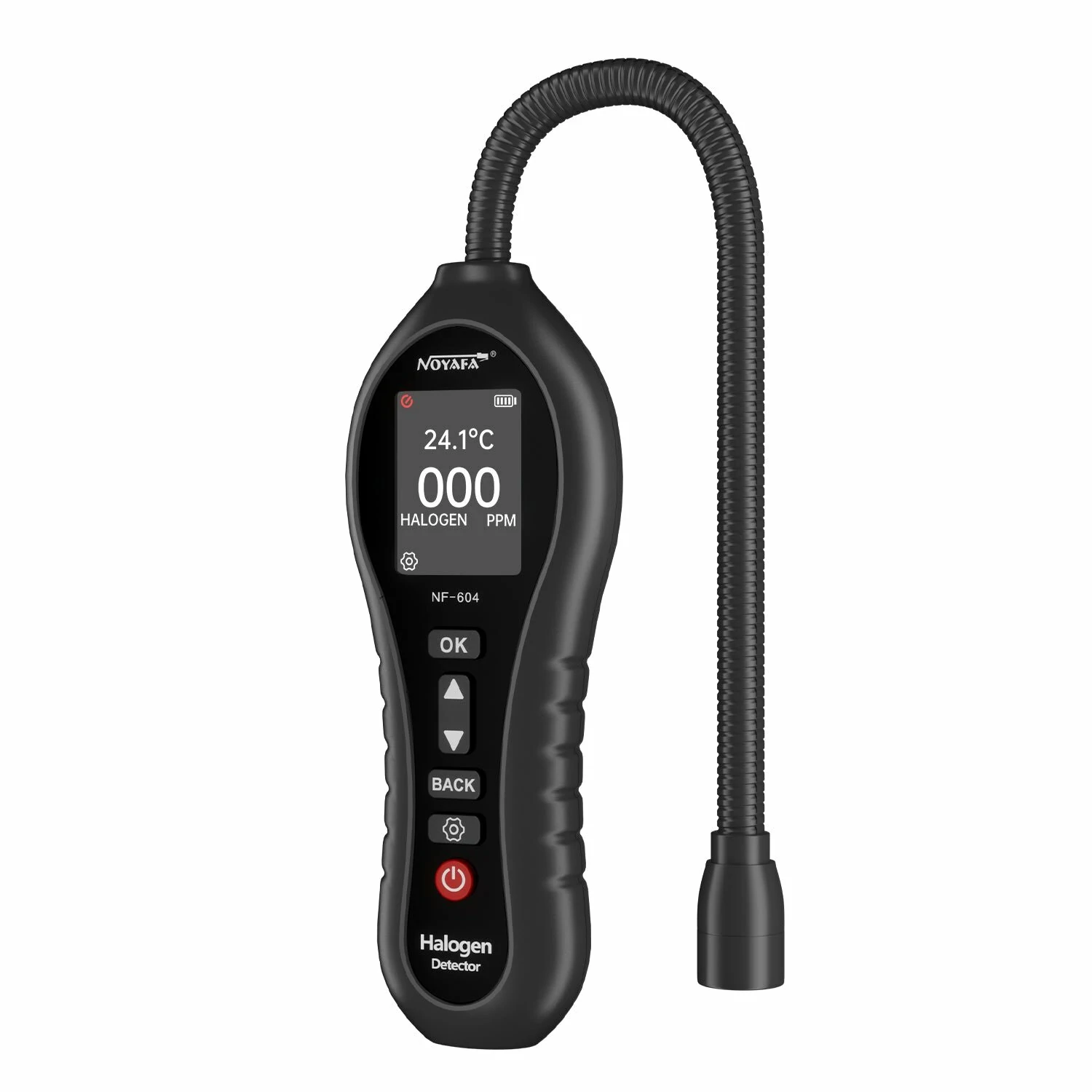 NOYAFA NF-604 Halogen Leak Tester | 0-1000PPM High Sensitivity | Triple Alert & Temp Test - Image 2