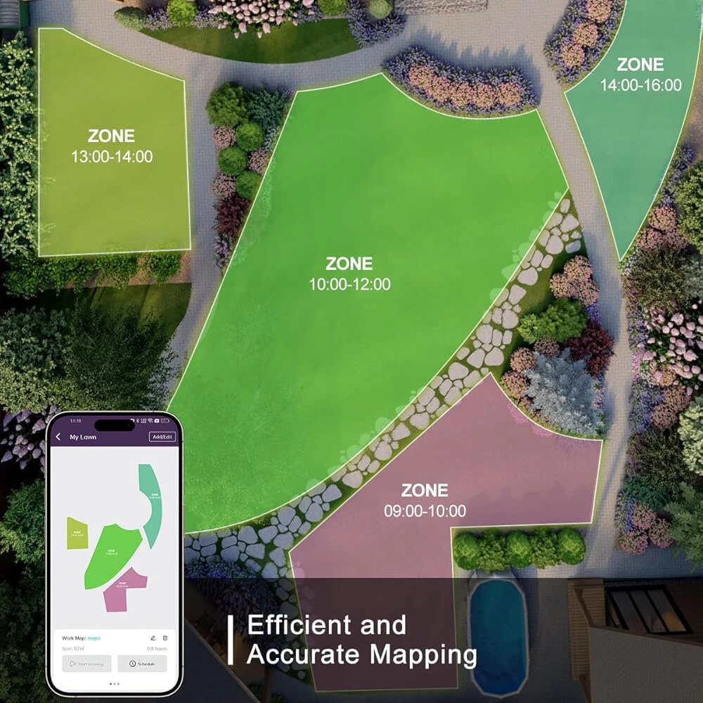 N2000 Robot Lawn Mower - RTK GPS & AI Vision Mapping, No Wire, 6000m² - Image 4