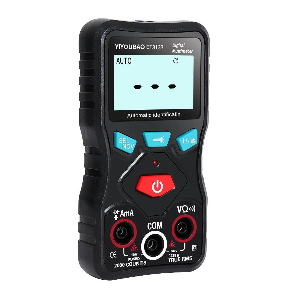 ET8133 Digital Multimeter - True RMS 2000 Counts | Auto-Ranging NCV & Continuity Test - Image 5