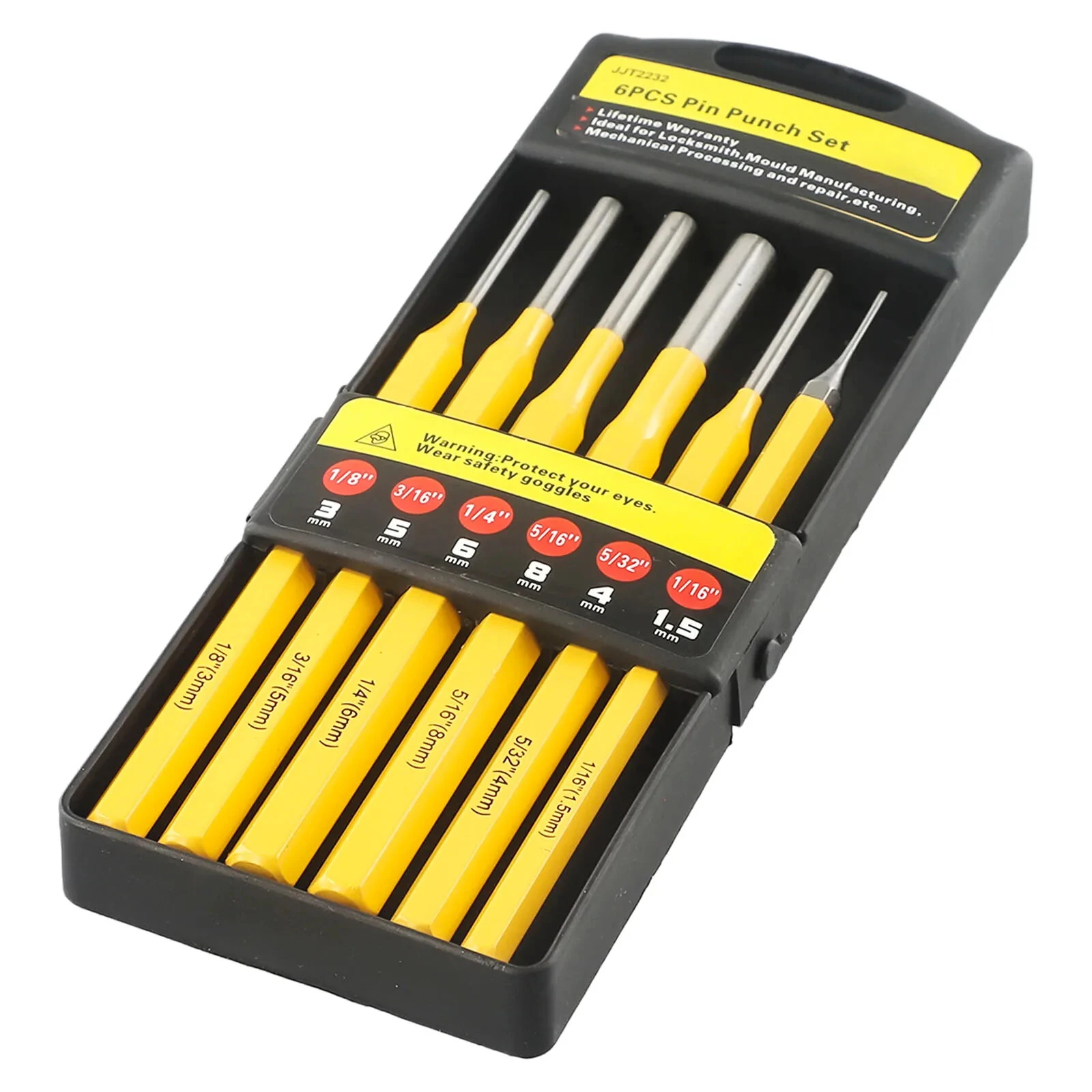 6PCS Roll Pin Punch Set - 1/8 to 5/16 Inch - For Pistol, Hunting & Woodworking - Image 4