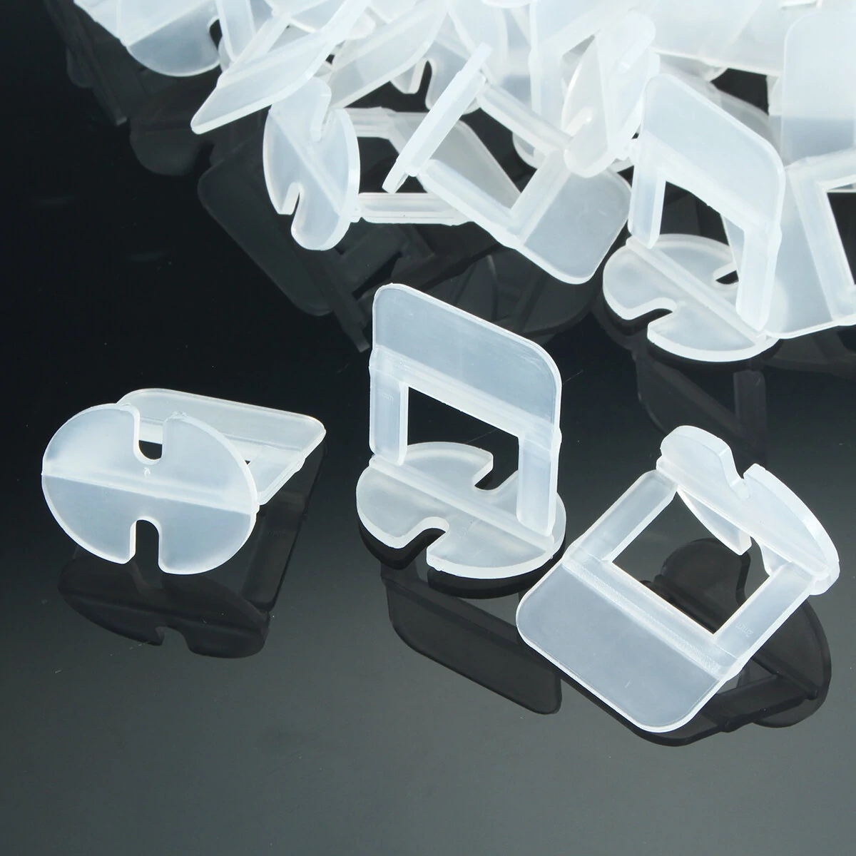 Tile Leveling System - 100Pcs Spacer Clips - 1.0 to 3.0mm - Floor & Wall Tiling Tool - Image 5