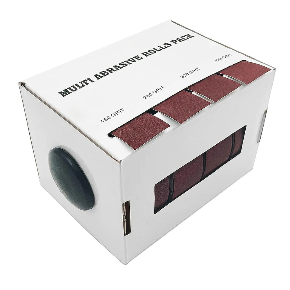 4pcs Drawable Sandpaper Roll with Dispenser | Abrasive Emery Cloth for Polishing - Image 2