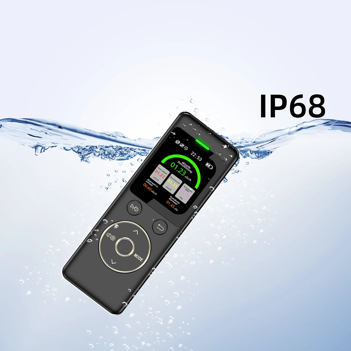 GM02 Geiger Counter | 48mm TFT Screen | 0.08-9999uSv/h | Magnetic Charging - Image 3