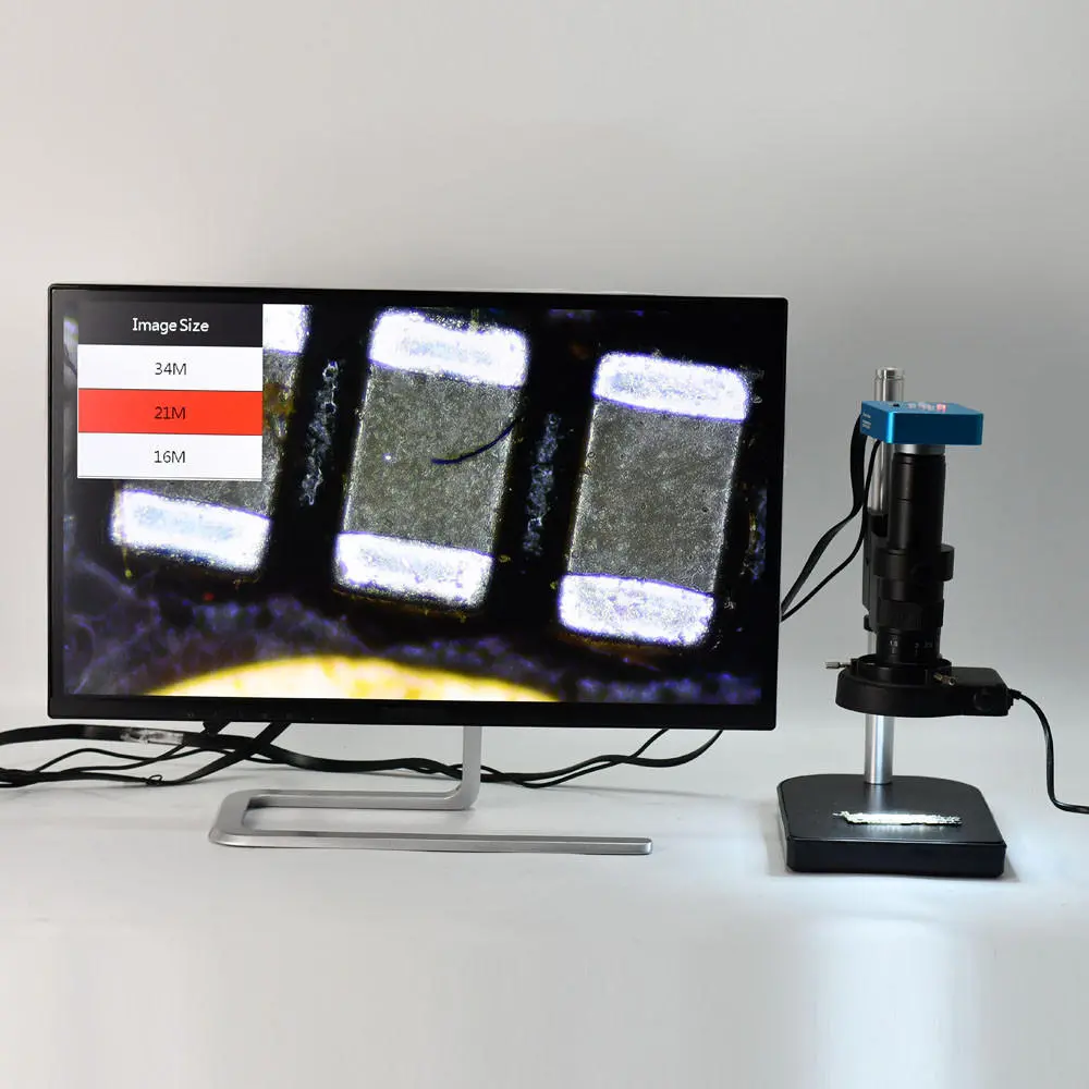 HAYEAR 34MP 2K Digital Microscope Camera - HDMI USB Outputs | 100X Lens 60 LED Light for PCB Soldering - Image 5