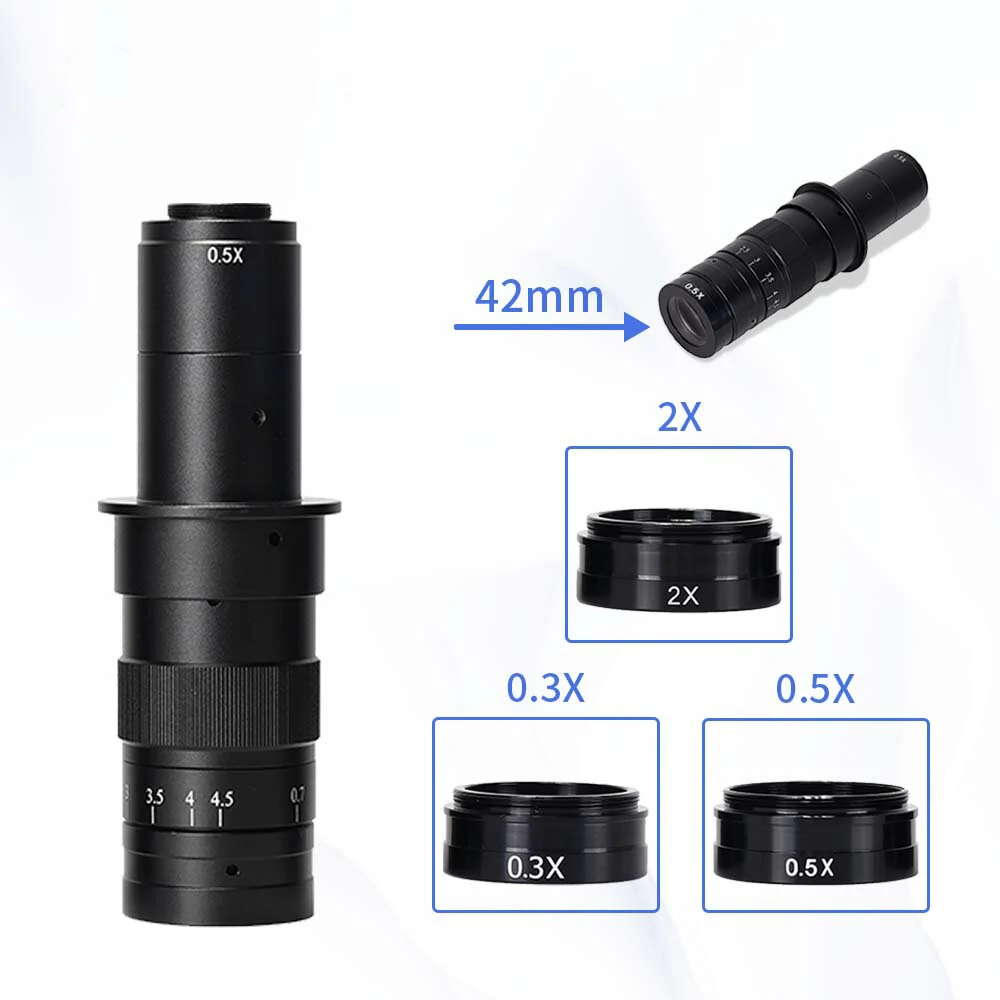 HAYEAR 0.3X 0.5X 2X Barlow Lens Set | C-MOUNT Microscope | 42mm Thread - Image 5