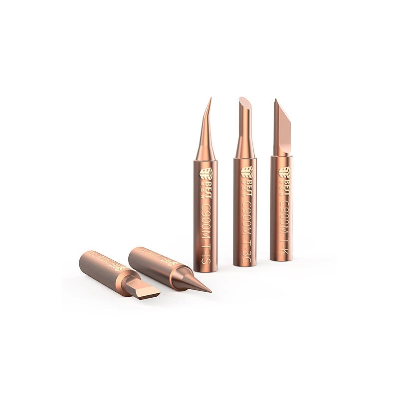 BEST C900M-T 5Pcs Soldering Iron Tips Kit - Oxygen-Free Copper & Non-Stick - Image 3
