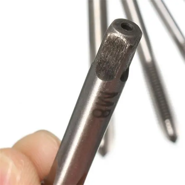 Doersupp 5pcs M3-M8 HSS Spiral Point Tap Set | Machine Screw Plug Taps - Image 5