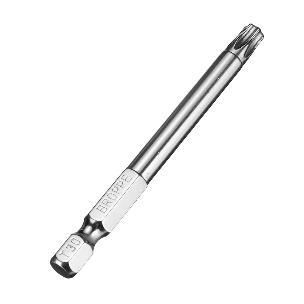 BROPPE 10Pcs T6-T40 Torx Screwdriver Bits | S2 Alloy Steel | 1/4 Inch 75mm - Image 5