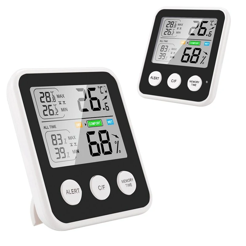 High-Precision LCD Digital Indoor Temperature Humidity Meter | Multi-Functional Household Hygrometer - Image 4