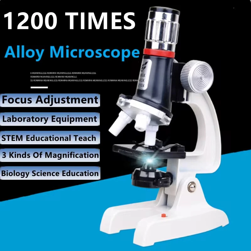 STEM Biology Microscope for Kids - 100x to 1200x Magnification | Alloy Body, Phone Holder & Portable Case - Image 2