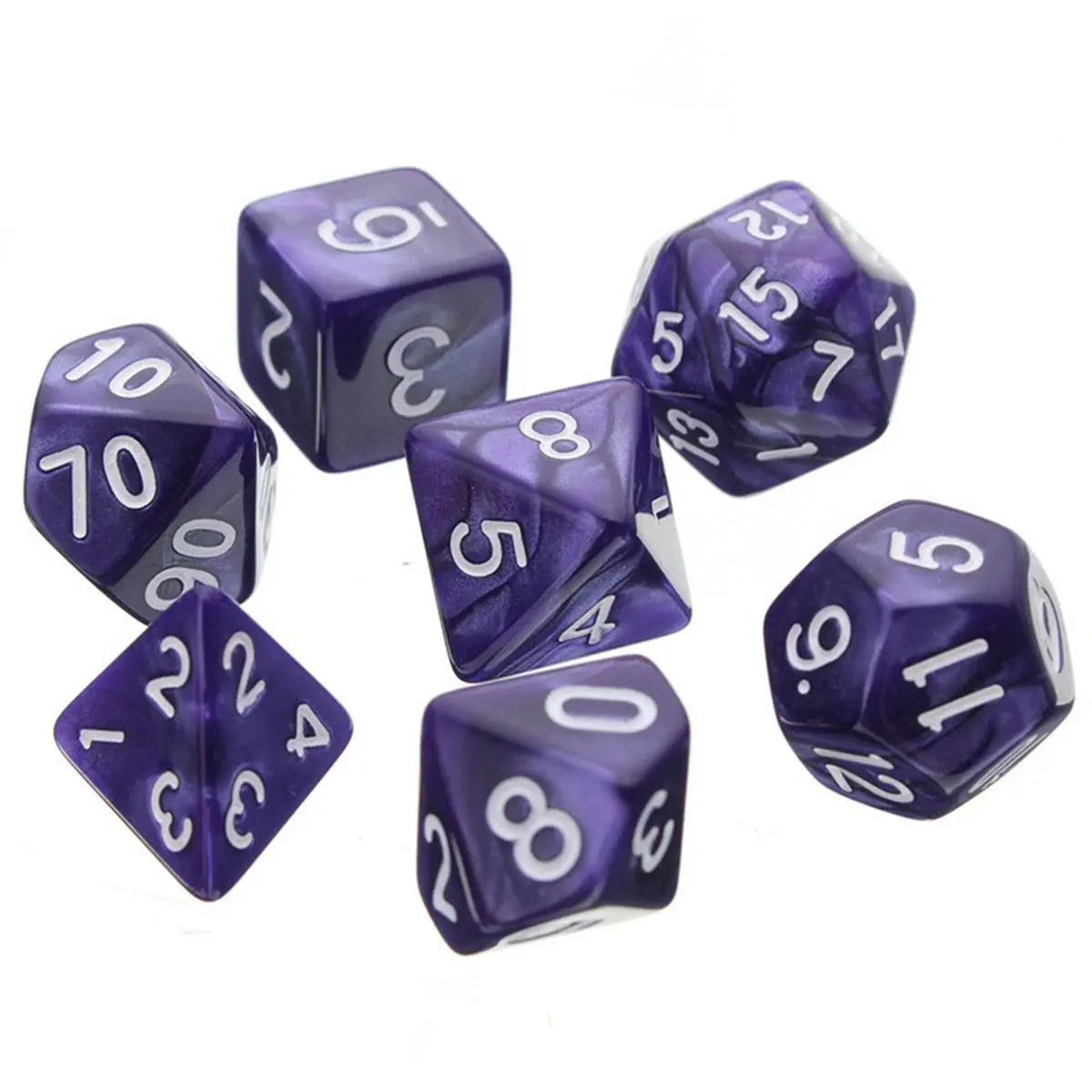 42pcs Polyhedral TRPG Dice Set - 4D 6D 8D 10D 12D 20D Multi-Sided for D&D - Image 4