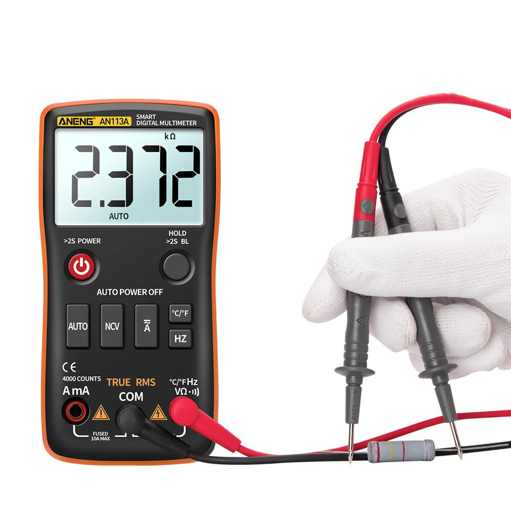 ANENG AN113A True-RMS Digital Multimeter | 4000 Counts, Temperature, Diode Tester - Image 3
