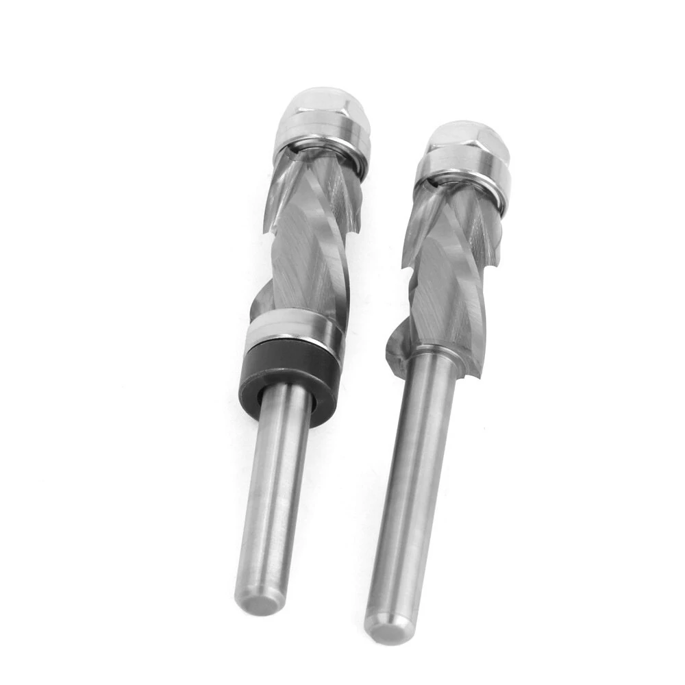 LAVIE 1/4 Shank Spiral Compression Router Bit - Top Bearing Flush Trim & Carving - Image 5