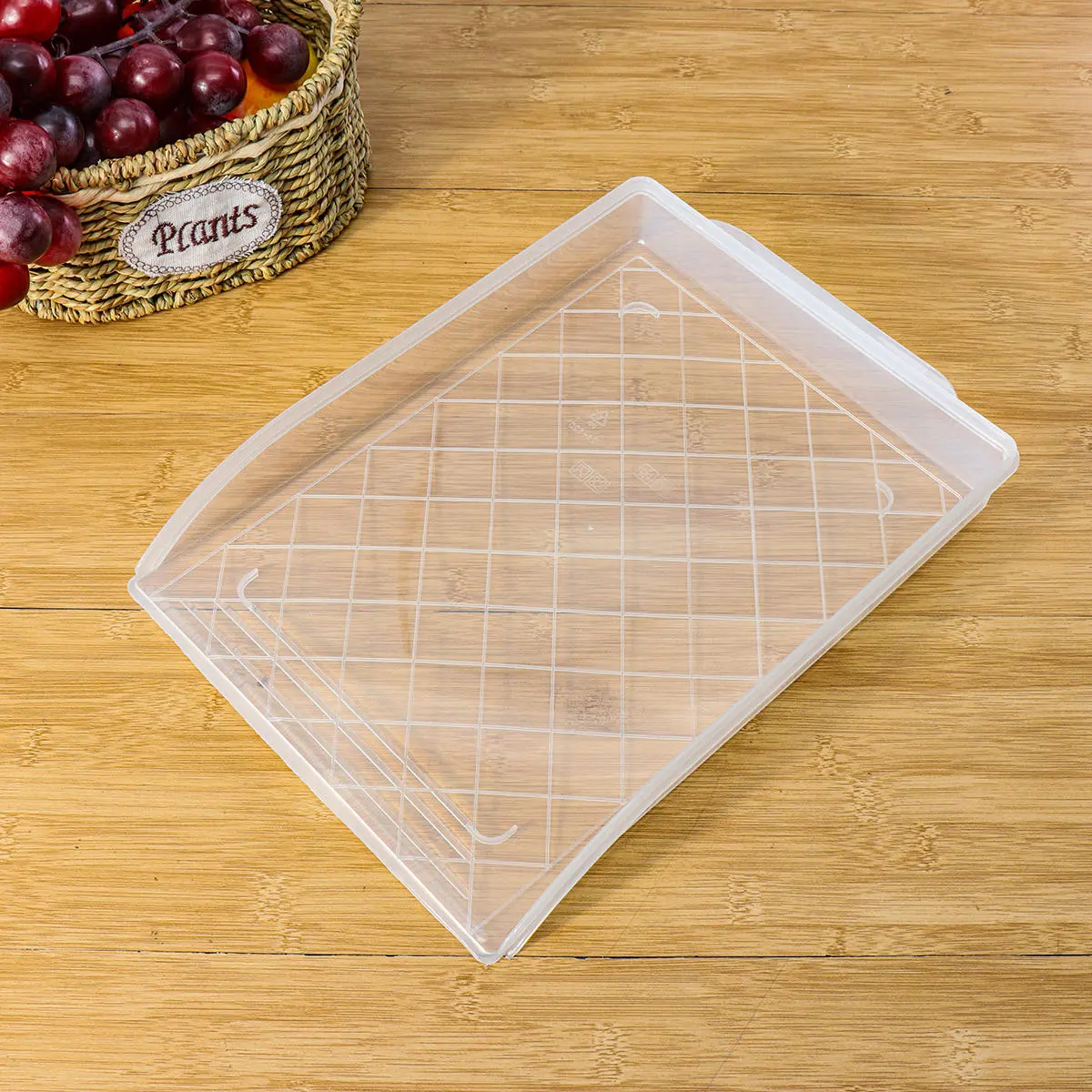 Transparent Refrigerator Dumpling Storage Box - Food Organizer with Cover - Image 5