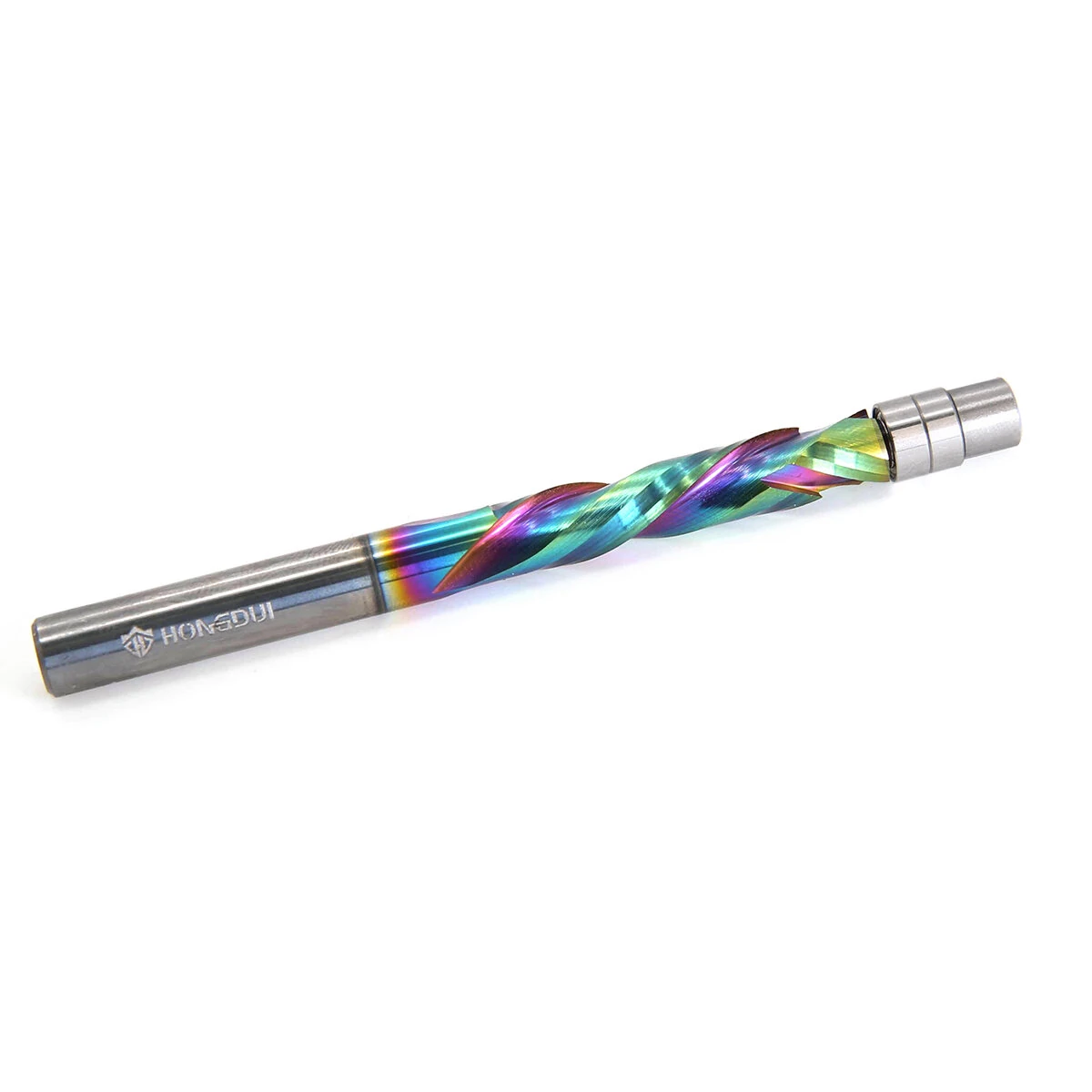 HONGDUI 1/4 Inch Flush Trim Router Bit | 1/4 Inch Shank & Cutting Dia | Double Bearing Pattern Bit - Image 2
