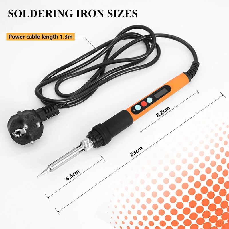 Handskit 90W Digital Soldering Iron Set - Adjustable Temperature & LCD Display - Image 5