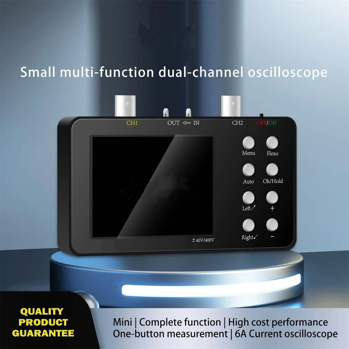 SCO2 Dual Channel Digital Oscilloscope - 50M Sampling Rate, 10MHz Bandwidth, Auto - Image 2
