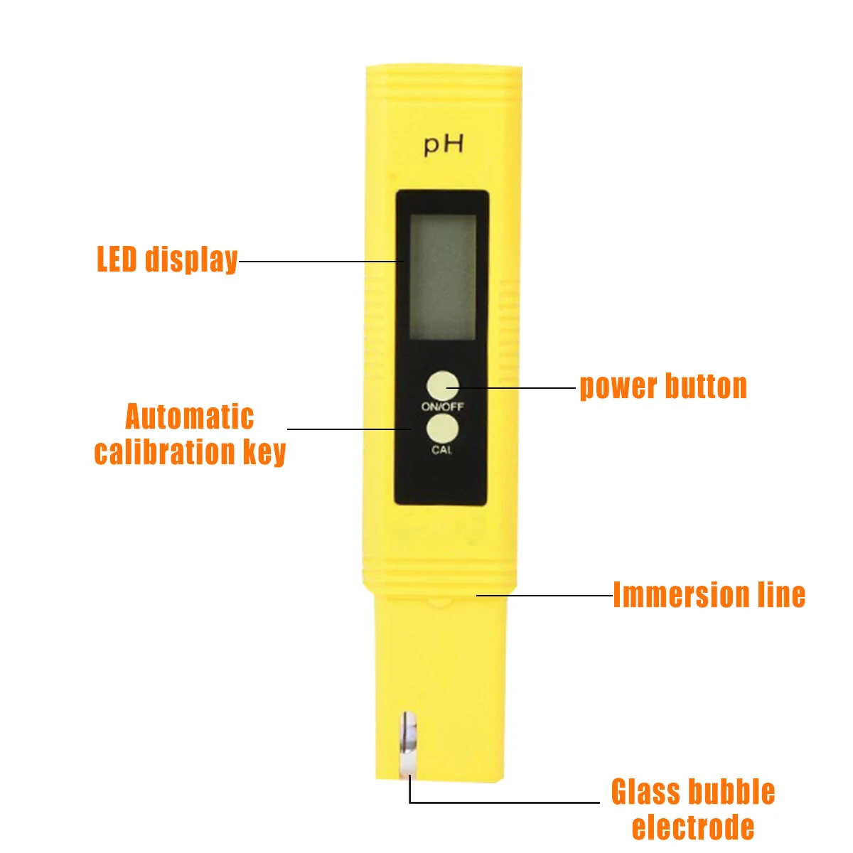 PH Meter Pen 0-14.0 Digital LCD Tester | Automatic Calibration for Water Hydroponics Aquarium - Image 4