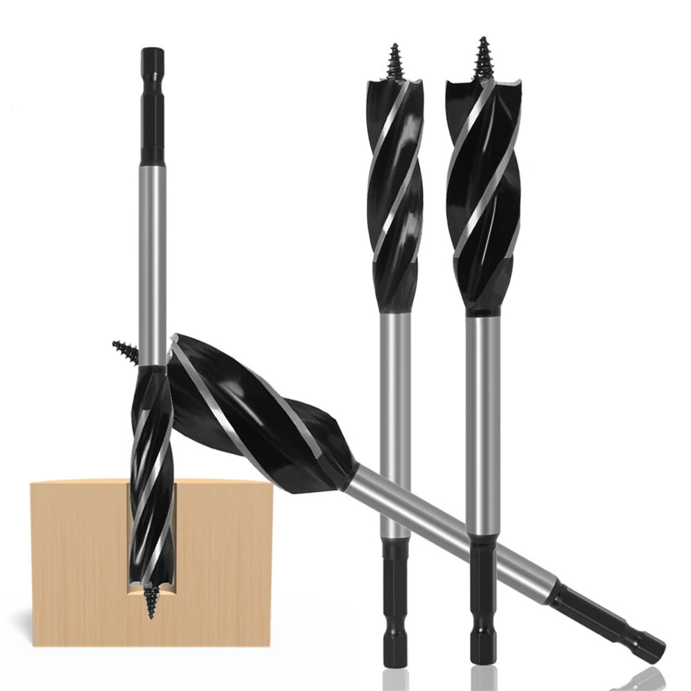 LAVIE 6PCS 6.35mm Shank Twist Drill Bits | 4 Flutes for 10-20mm Cutting - Image 3
