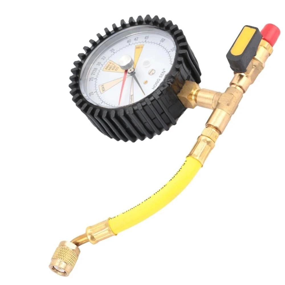 YELLOW JACKET 60bar AC Refrigeration Nitrogen Test Gauge - for R134A R22 R410A - Image 3