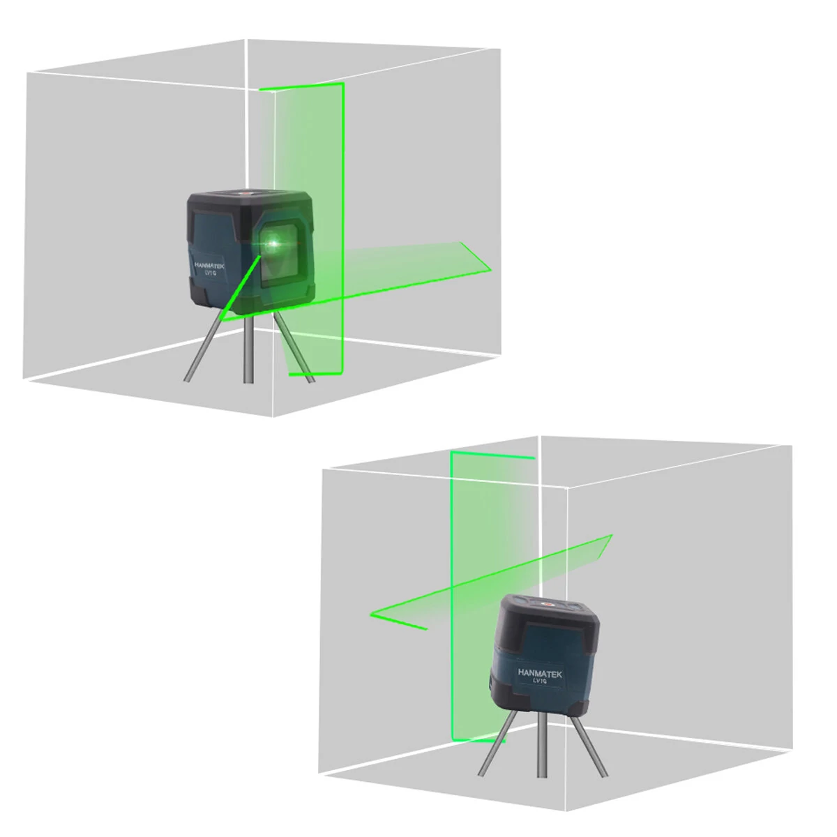 HANMATEK LV1G Green Laser Level | Self-Leveling 50ft Cross Line - Image 3