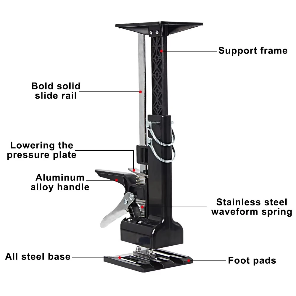 2PCS Cabinet Jack - 0-23.4 Inch Adjustable Hand Lift Tool for Drywall & Cabinets - Image 3