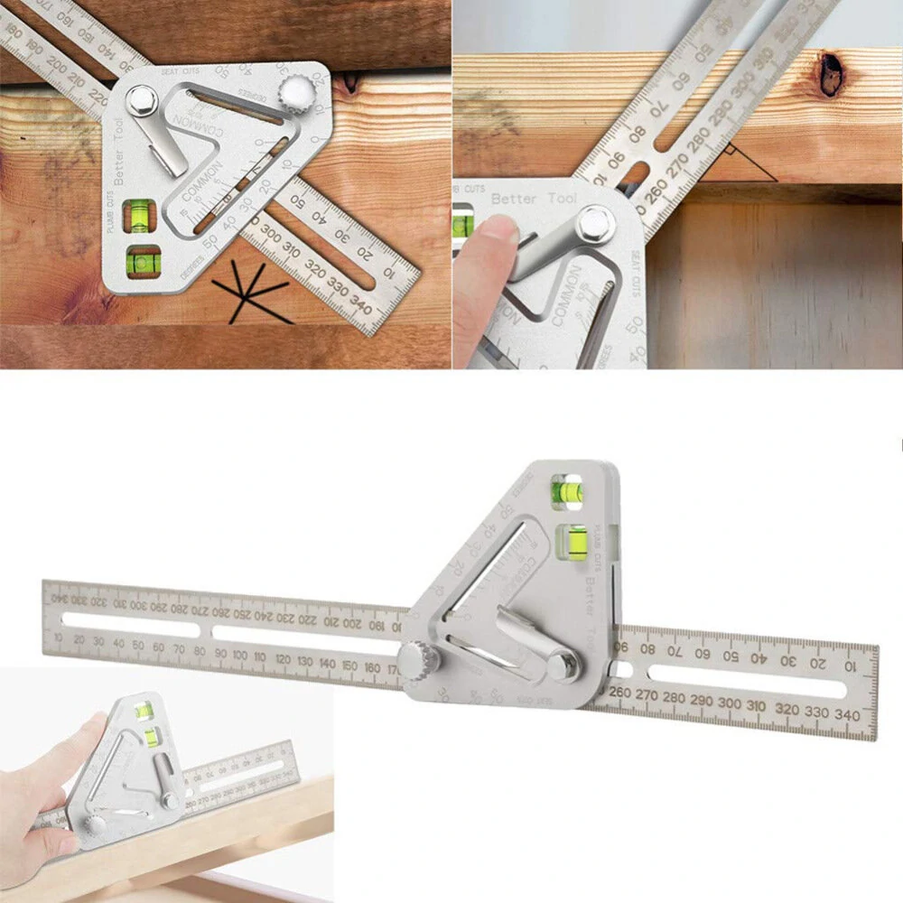 Stainless Steel Angle Level Ruler - Multifunctional Woodworking Measuring Tool - Image 5