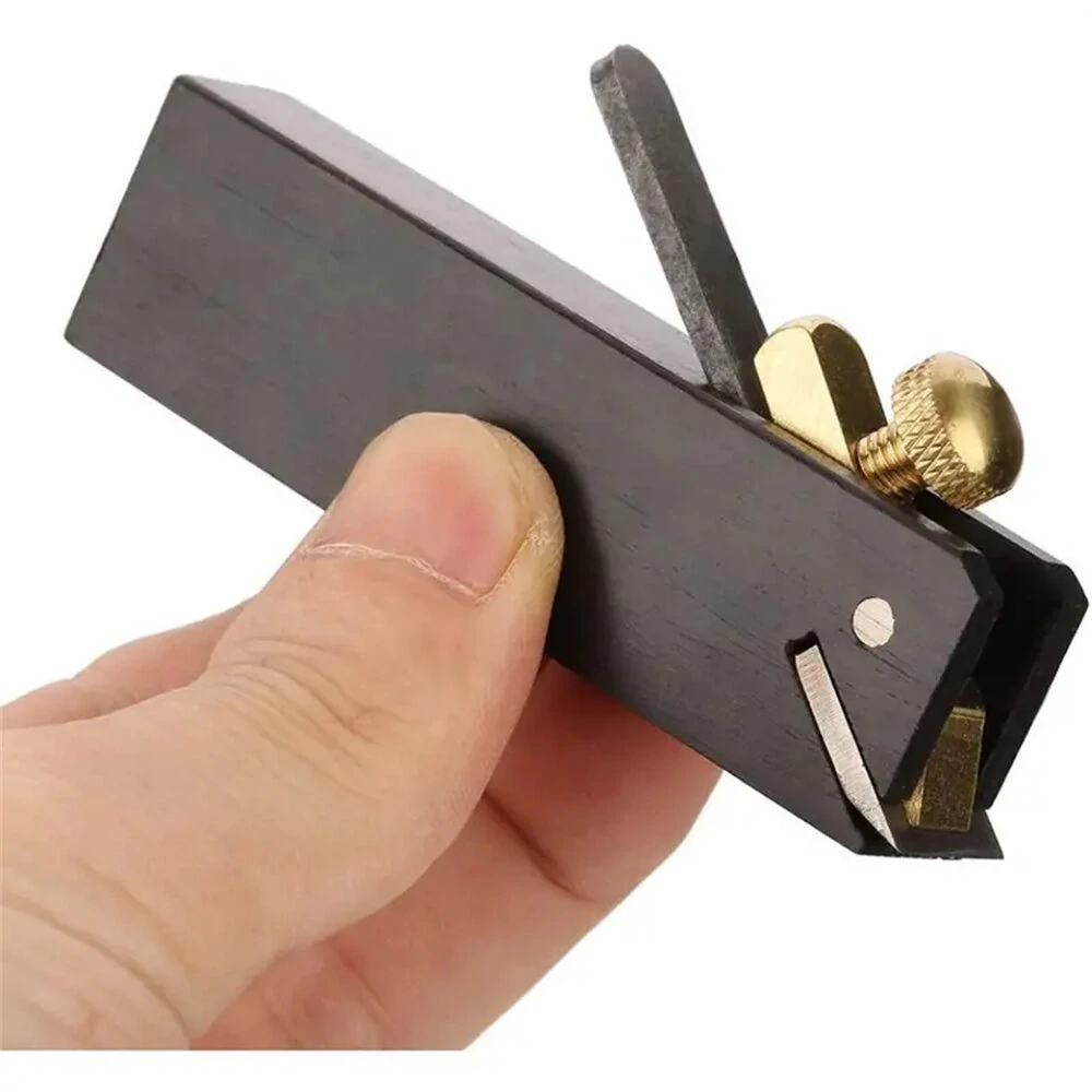 Mini Wood Planer | Hand Plane for DIY Woodworking - Ebony Cable Line Tool - Image 2