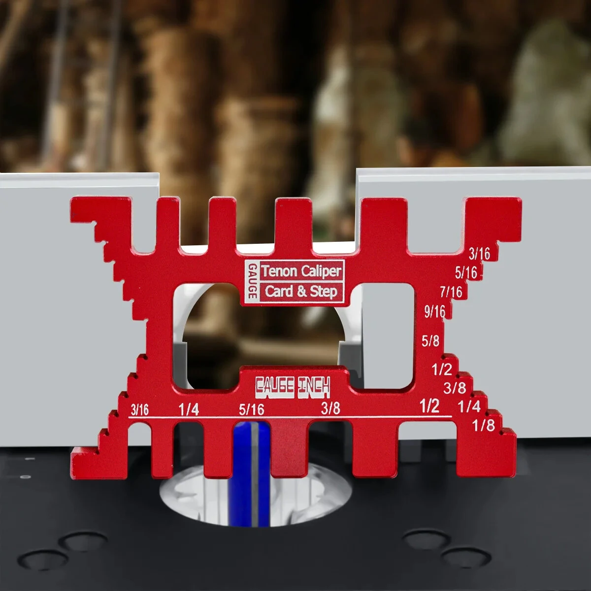 Precision Aluminum Dovetail Jig & Tenon Gauge - Metric/Inch Height Caliper for Table Saw - Image 3