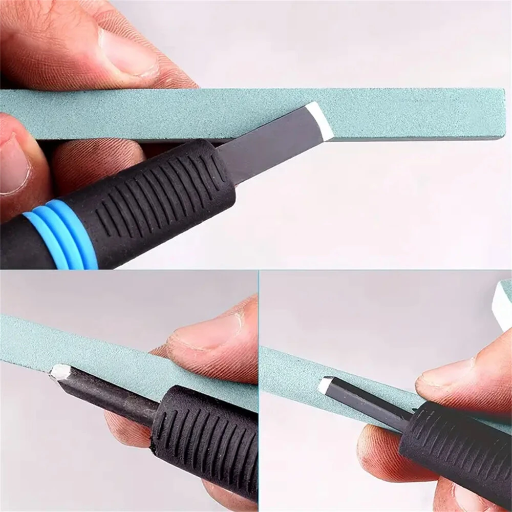 Stone Set 3-Piece Silicon Carbide Sharpening Stone | For Chisels Gouges Blades - Image 2