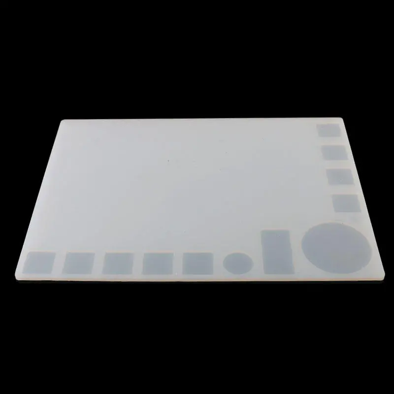 35x25cm Transparent Heat Resistant Silicone Pad | Desk Mat Maintenance Platform - Image 2