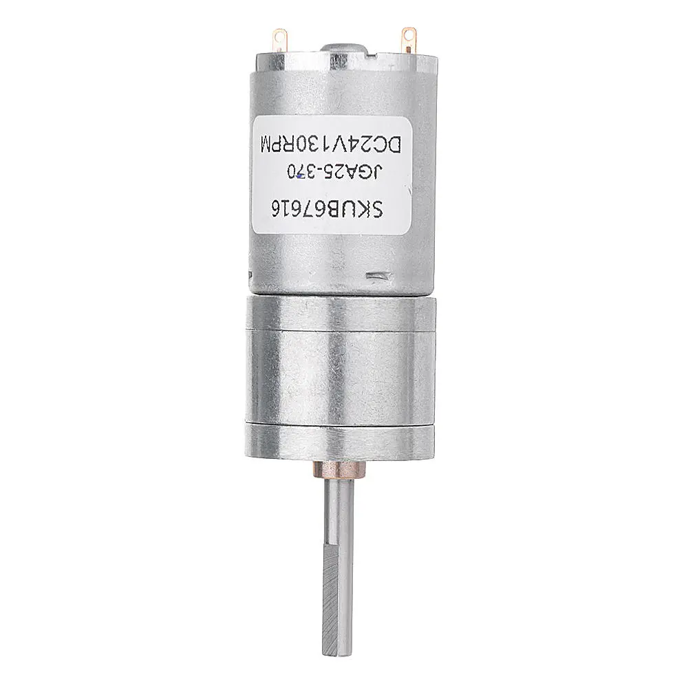Machifit 24V DC Gear Motor | 25mm Extended Shaft | 25GA370 Micro Reduction Motor - Image 5